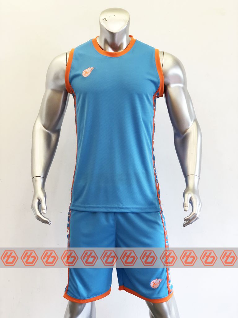Áo bóng rổ CAMO màu Xanh da